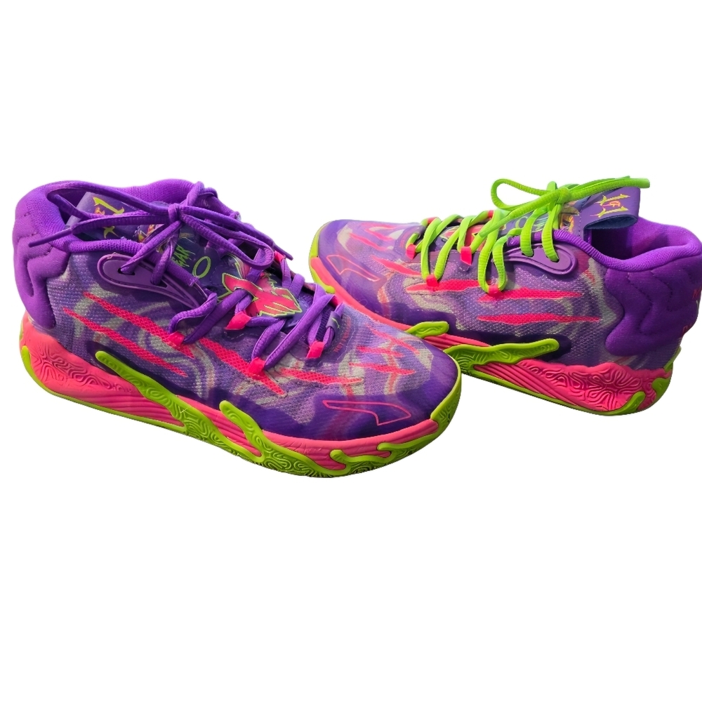 Puma Melo MB.03 Toxic JR Basketball Shoes Size 5
